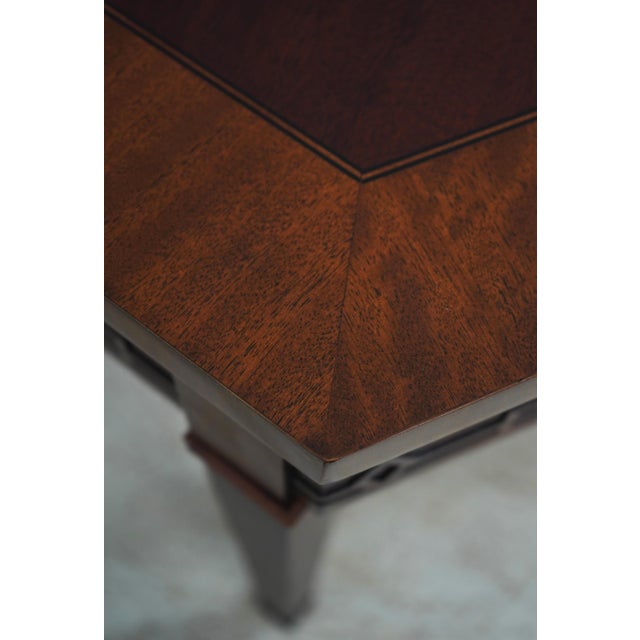 Henredon Henredon Large Mahogany Chippendale Dining Room Table For Sale - Image 4 of 12