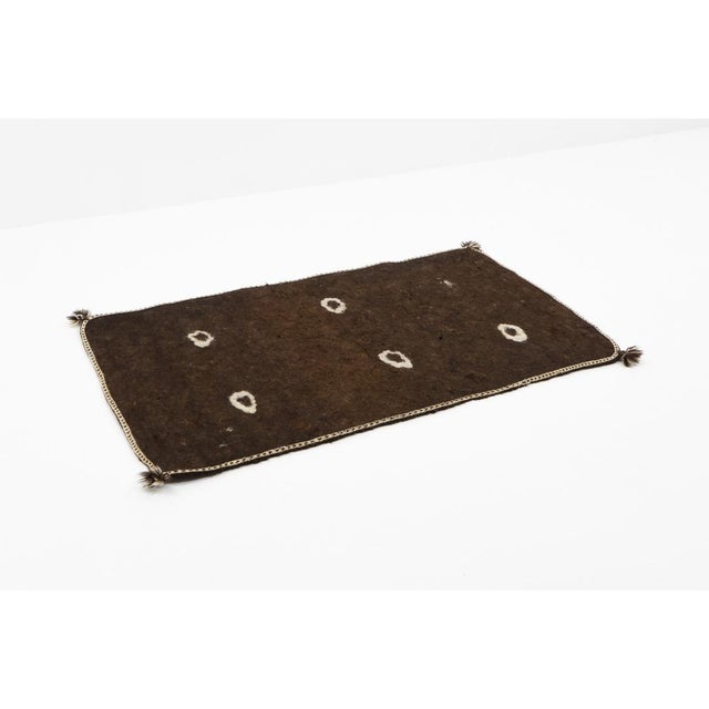 19th Century Woolen Namad Felt Rug, Afghanistan, 1890s For Sale - Image 5 of 14