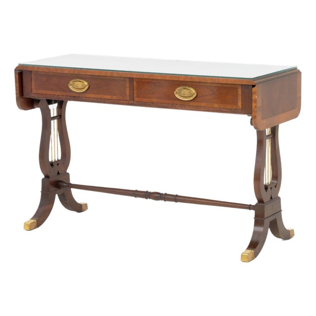 Baker Furniture Mahogany Sofa Table For Sale