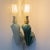 Gold Art Deco Green Ceramic Wall Sconces with Gold Accents, 1930s, Set of 2 For Sale - Image 8 of 10