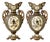 Austrian Majolica Vases with Birds by Gerbing & Stephan, 1885, Set of 2 For Sale