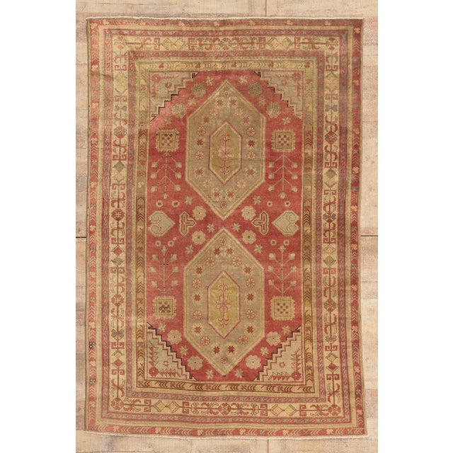 Vintage Turkish Oushak Rug, 05'04 X 08'00 For Sale - Image 10 of 10