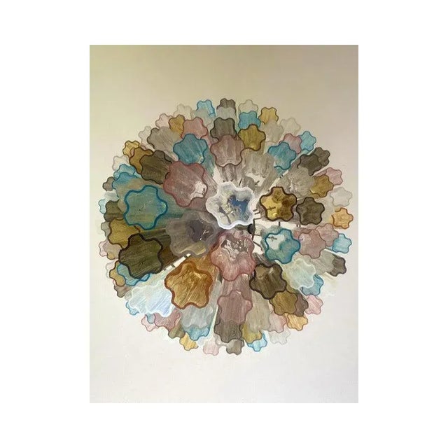 Multicolor Tronchi Murano Glass Chandelier by Simoeng For Sale - Image 9 of 13