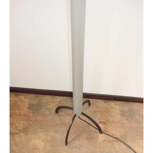 Vintage Floor Lamp in Glass and Metal, 1980s For Sale - Image 3 of 11