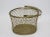 French Country French Basket 1950s Woven Brass For Sale - Image 3 of 10
