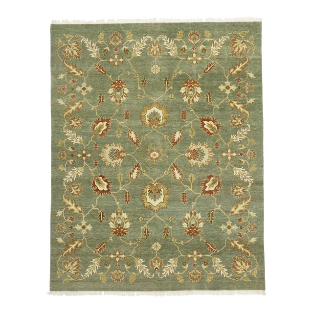 Early 21st Century Vintage Indian Rug, 07'11 X 10'00 For Sale