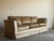 Contemporary Late 20th Century Champagne Velvet Pair of Tuxedo Sofas by Sherrill, Made in Usa For Sale - Image 3 of 13