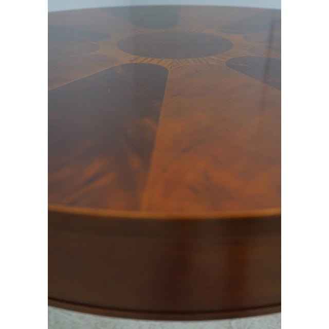 Baker Furniture Company Baker Round Mahogany Center Parlor Table For Sale - Image 4 of 12