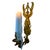 Late 19th Century Antique French Bronze Wall Sconce, Isis Winged Figure, Empire “Retour D’Égypte”, Circa 1880s For Sale - Image 5 of 8