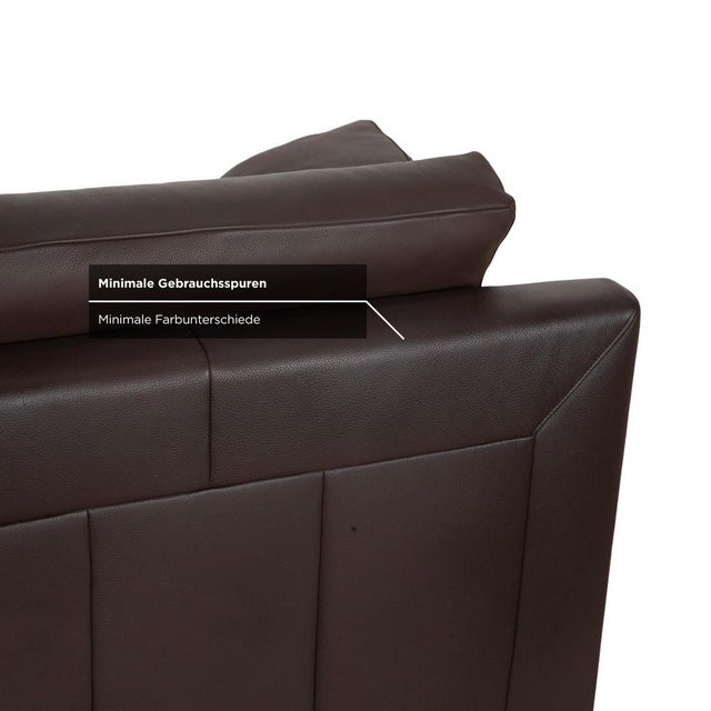 Brown Leather Corner Sofa from Ewald Schillig For Sale - Image 8 of 16