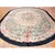 1930 Green Colorful Antique Chinese Peking Rug Large Oval Wool Carpet For Sale - Image 4 of 7