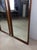 Unique Mid Century Modern Wall Mirror With Two Hexagonal Shaped Mirrors and Walnut Frame For Sale - Image 9 of 18