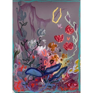 Ak Hardeman - Original Abstract Painting on Paper - “Lost Daffodils” For Sale