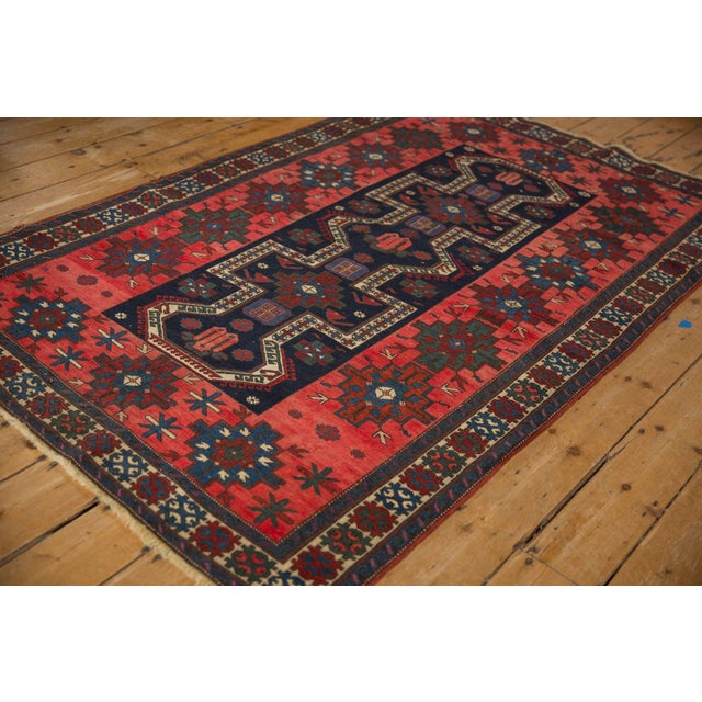 1920s Antique Persian Northwest Stepped Medallion Wool Rug For Sale In New York - Image 6 of 12