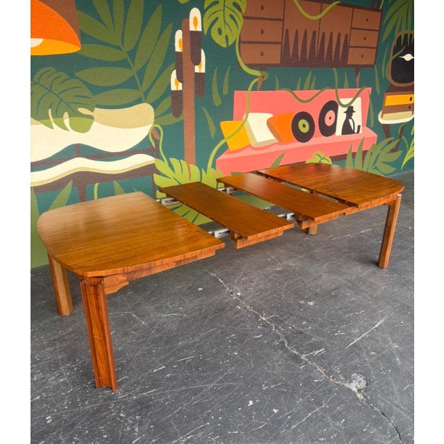 Brown Mid Century Modern Tabago Brutalist Dining Table For Sale - Image 8 of 15