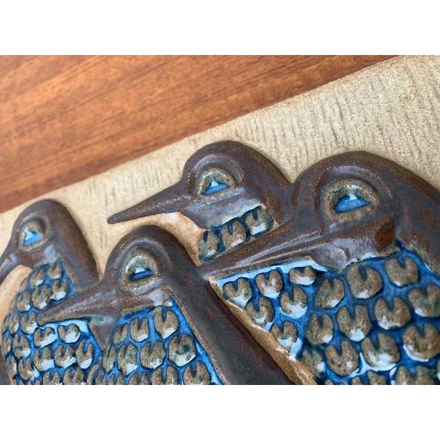 Ceramic Mid-Century Danish Wall Relief Plate by Marianne Starck for Michael Andersen Bornholm For Sale - Image 7 of 18