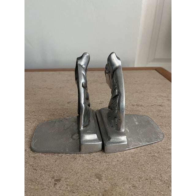 Add some whimsy to your library with these lightweight bookends. The matching horse heads have great details and are well...