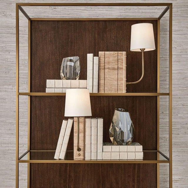 Traditional Book Mini Lamp - Travertine For Sale - Image 3 of 9