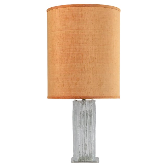 Large Glass Table Lamp attributed to Kalmar, Austria, 1970s For Sale