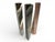 A sculptural set of three Crevasse vases designed by Zaha Hadid for Officina Alessi, introduced in 2005 as part of a...