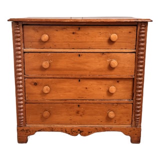 Antique American Pine Chest of Drawers For Sale
