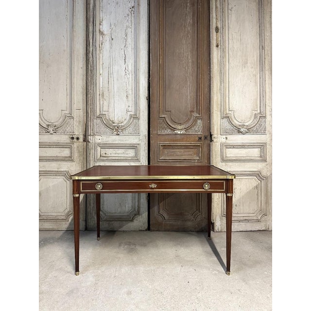 Small Louis XVI Style Flat Desk or Writing Table, 1950s For Sale - Image 13 of 13