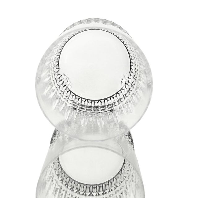 1990s 1990s Waterford Lismore Diamond Irish Crystal Double Old Fashioned Glass For Sale - Image 5 of 10