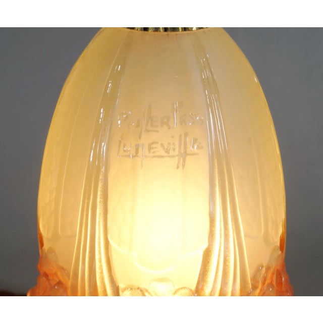 French Art Deco Table Lamp by Hettier Et Vincent & Muller Freres - 1920s France For Sale - Image 6 of 13