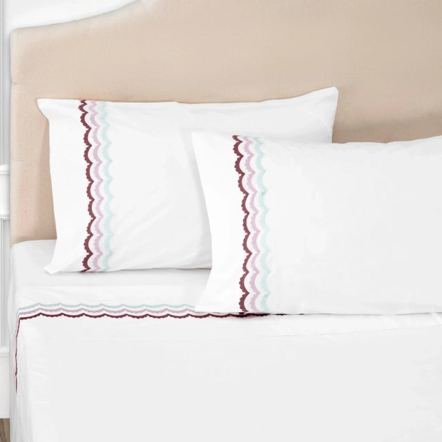 From renowned designer Celerie Kemble and luxury linen maker Hamburg House comes this exclusive Whimsical Scallop...
