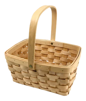 Vintage French Bentwood Picnic Basket