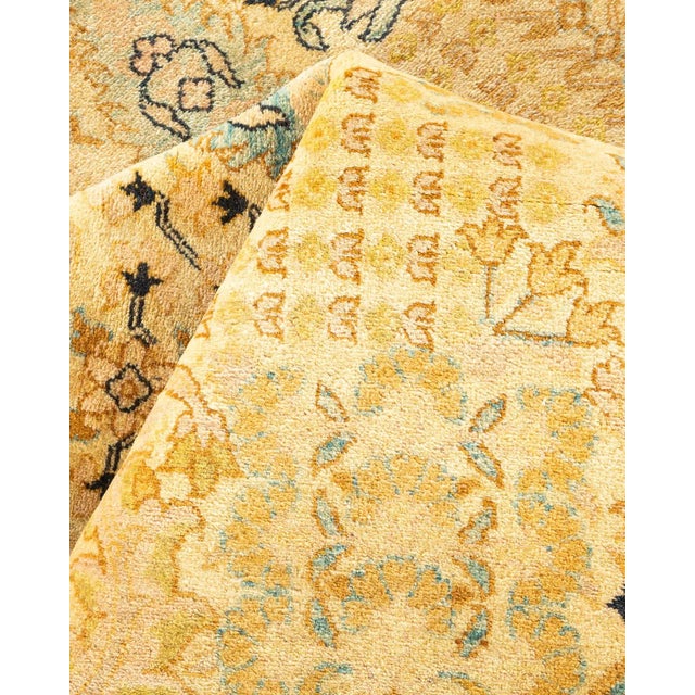Textile Mogul, One-of-a-Kind Hand-Knotted Area Rug in Ivory, 6' 2" x 9' 1" For Sale - Image 7 of 8