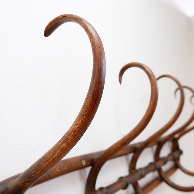 Bentwood Wall-Mounted Coat Rack For Sale - Image 10 of 12