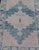 Measures: 2'6 x 3'8 Modern Turkish Oushak Rug Blue and Beige Geometric Design 2'6 x 3'8 .Keivan Woven Arts / Rug / EN-861...