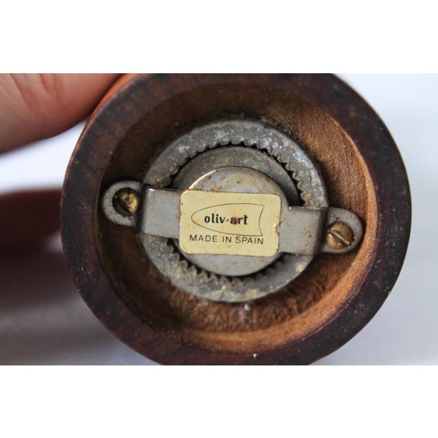 Vintage Olive Wood Pepper Mill For Sale In Milwaukee - Image 6 of 7