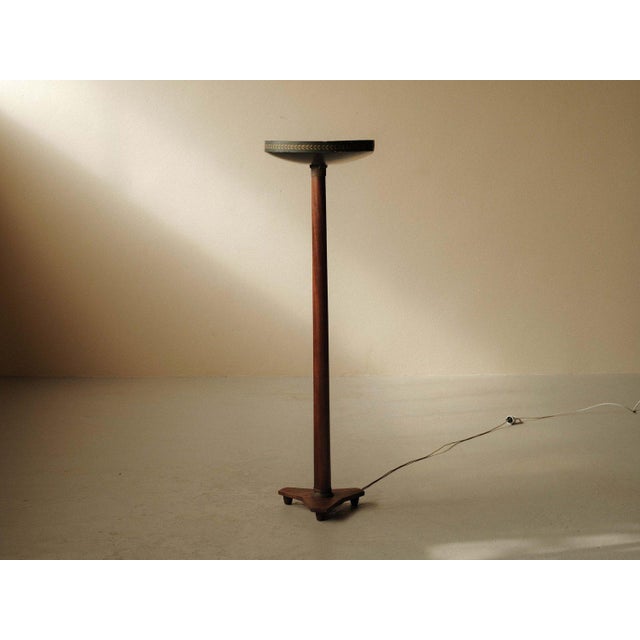 Mahogany and Metal Floor Lamp, 1930s For Sale - Image 6 of 18
