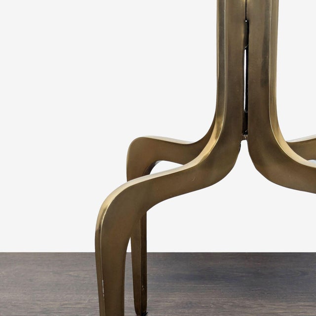 Metal Cb2 Dorset Marble Side Table For Sale - Image 7 of 8