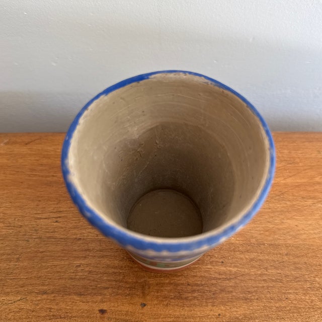 Late 20th Century Southwestern Clay Pencil Cup For Sale - Image 4 of 6