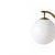 White Glass Sphere Pendant Light, 1980s For Sale - Image 4 of 7