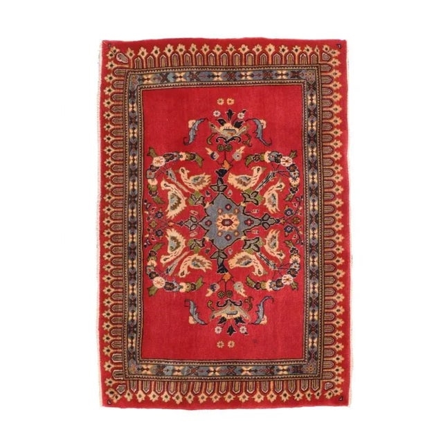1930s 1930s Persian Kashan Rug-2′2″ × 3′2″ For Sale - Image 5 of 5