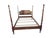 Traditional Vintage Colonial Revival Queen Size Four Poster Rice Bed For Sale - Image 3 of 6