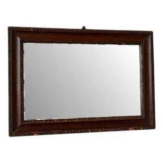French Patinated Beveled Mirror For Sale