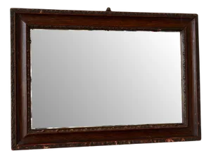 French Patinated Beveled Mirror