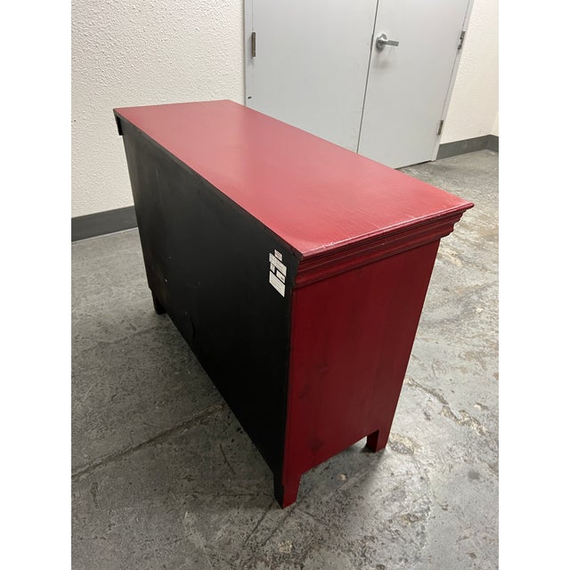 Crate and Barrel Rojo Red Media Storage Chairish