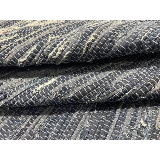 2020s Pasargad N Y Genuine Indo Denim Reversible Hand Woven Rug - 10′ × 14′ For Sale - Image 5 of 12