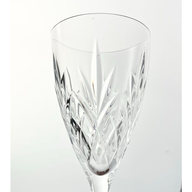 Princess House “Royal Highlights” Pair of Crystal Iced Tea Glasses For Sale - Image 4 of 5