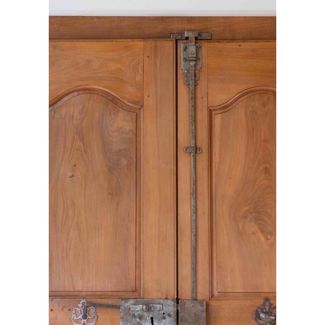 French 19th Century Double-sided Double-leaf Walnut Communication Door For Sale - Image 13 of 18