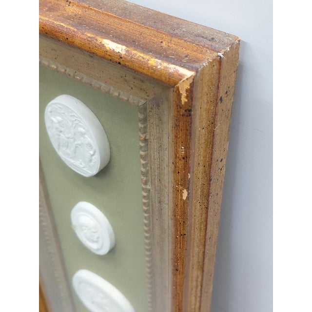 Framed Pair of Mid 20th Century Military Medallions For Sale - Image 9 of 16