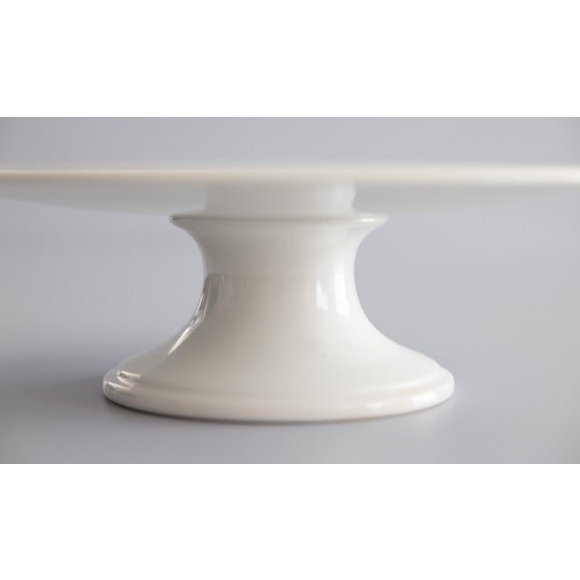 Late 19th Century 19th Century Dutch White Ironstone Cake Stand For Sale - Image 5 of 9