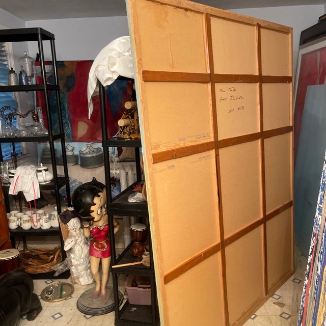 Wood “The Door” by Artist John Frates, Extra Large, Mid Century Modern, Contemporary, 77x64x2.5 In. For Sale - Image 7 of 9