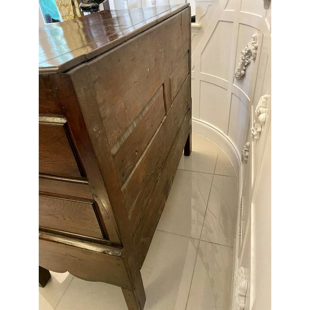 Brown Large 18th Century Oak Coffer on Stand, 1720s For Sale - Image 8 of 16